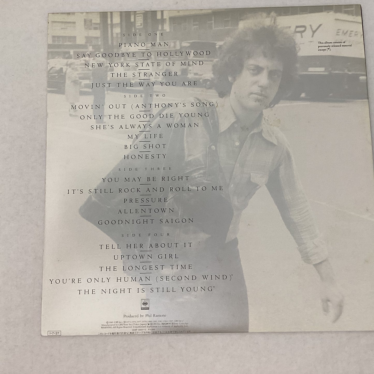 Billy Joel - Greatest Hits Volume I & Volume II