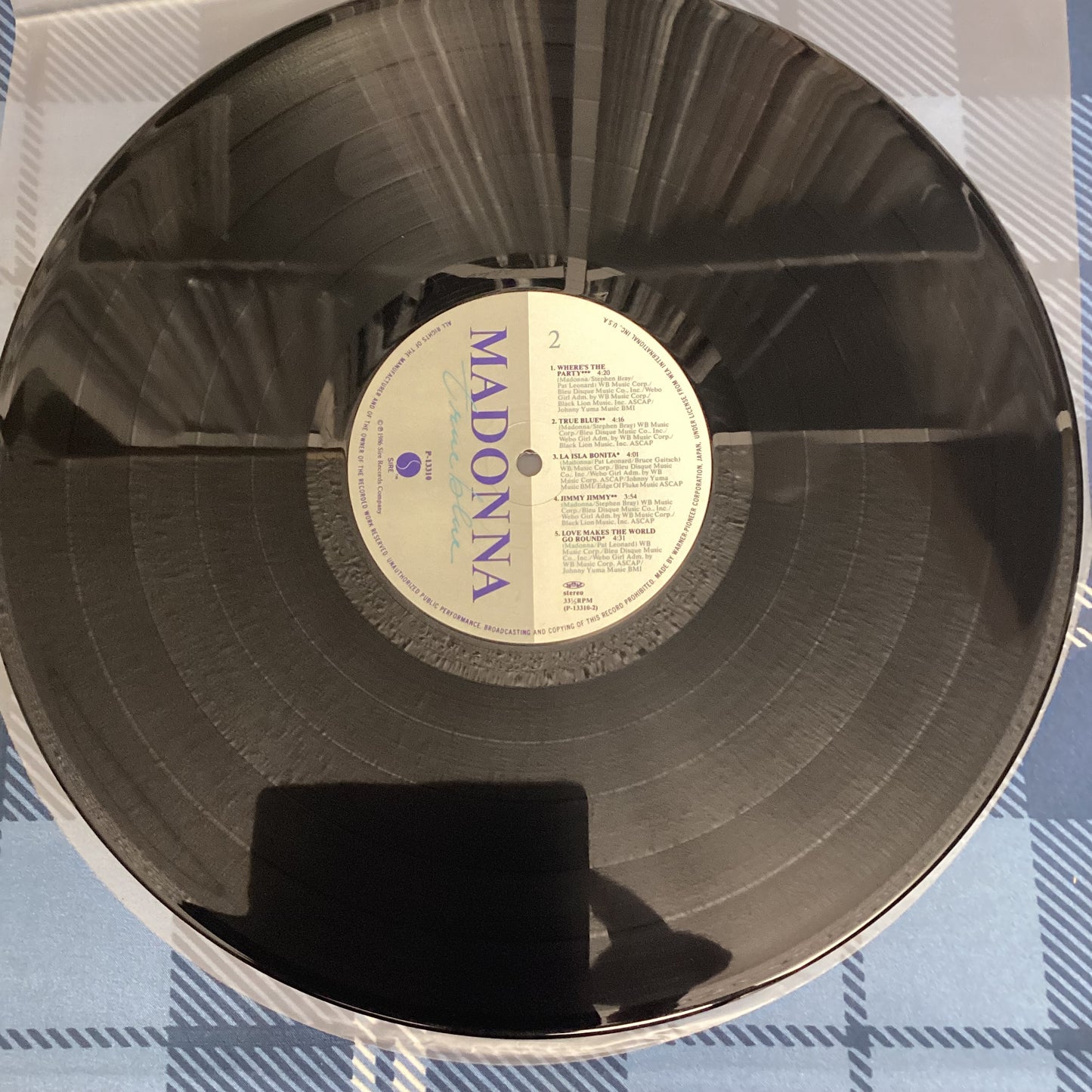 Madonna - True Blue With Poster