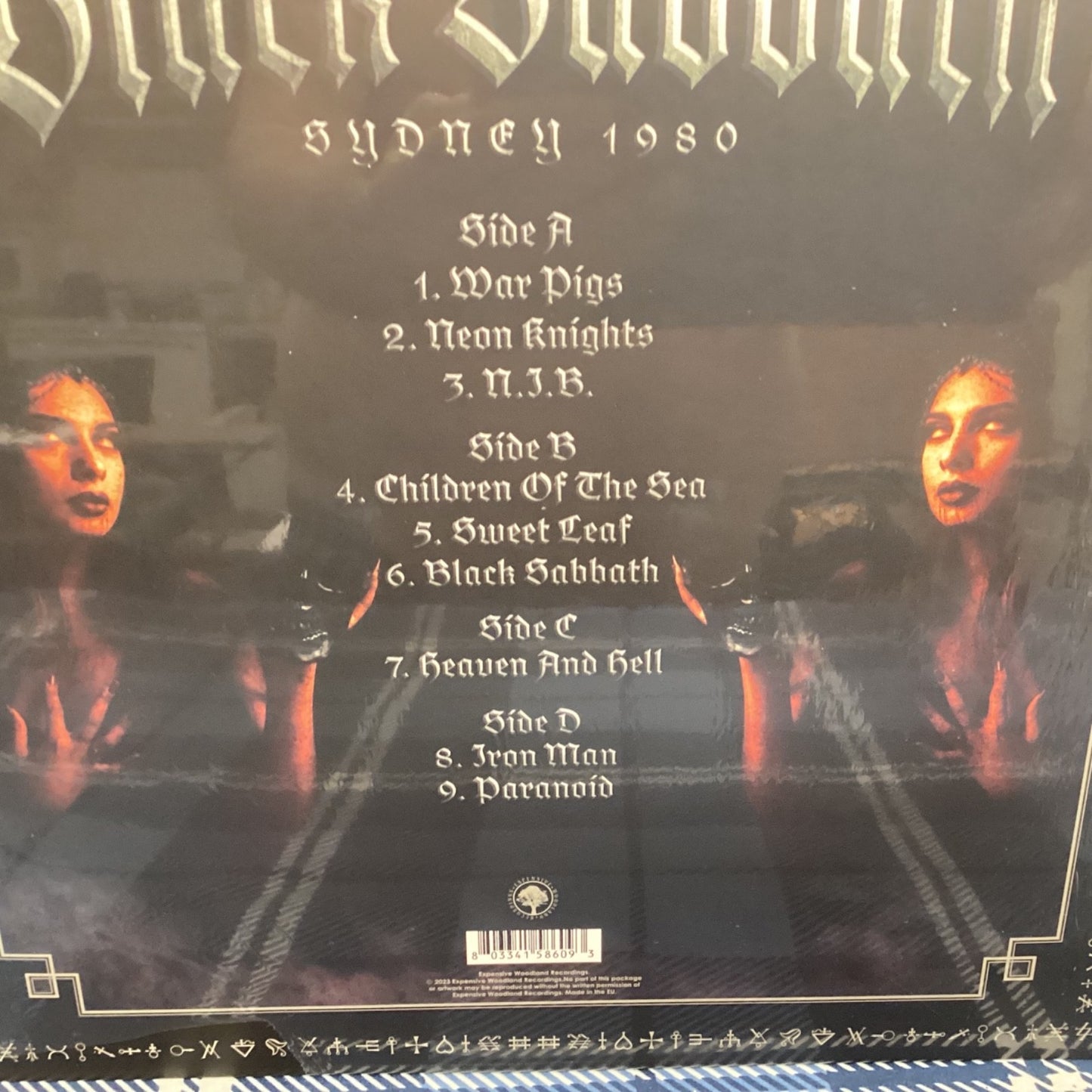 Black Sabbath Live In Sydney 1980 2 Lp set gatefold